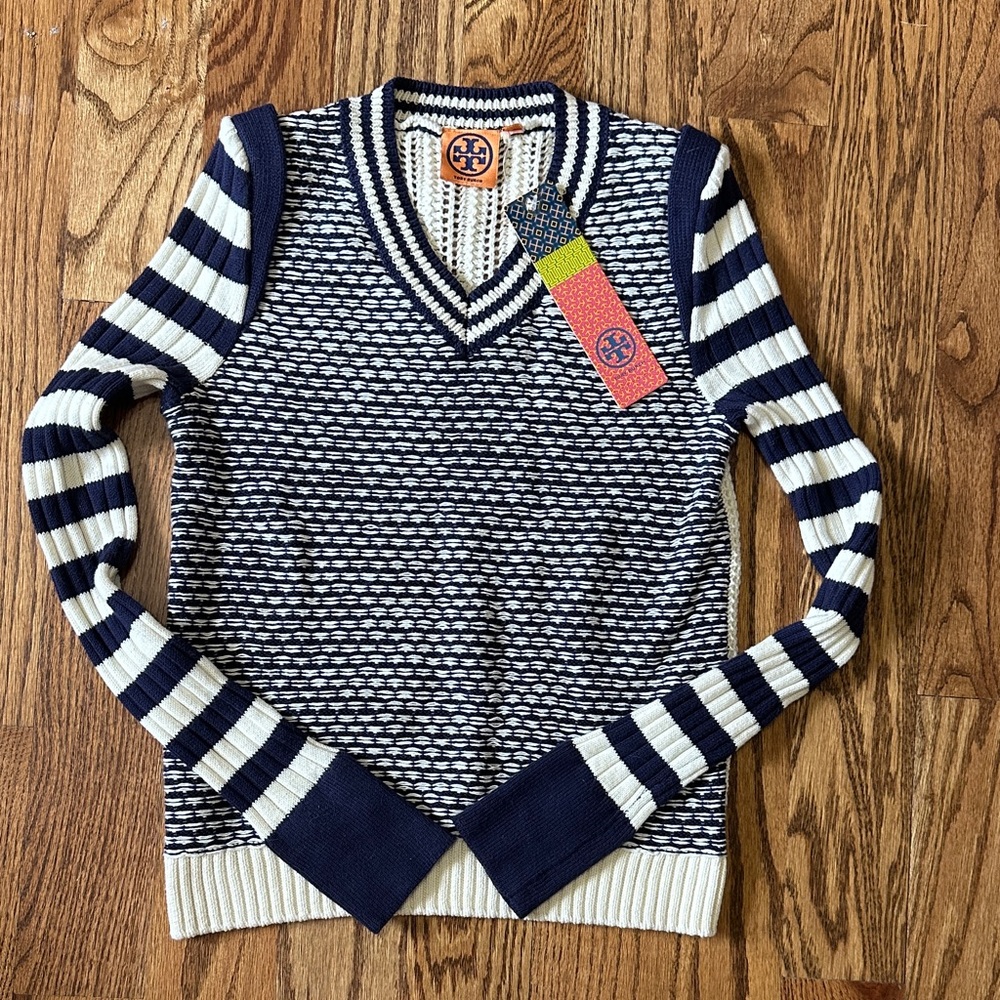 Tory Burch V-Neck Alarice Sweater